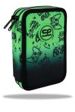 Opakowanie Piórnik podwójny z wyposażeniem Coolpack Jumper 2 Game Over Gradient Green