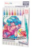 Pisaki pędzelkowe Brush SESW30-ST8MGPL 8 kolorów. Wydawca: PENTEL. Dadada.pl Opakowanie Pisaki pędzelkowe Brush SESW30-ST8MGPL 8 kolorów