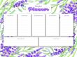 Opakowanie Planner magnetyczny z mozaiką diamentową Lawenda