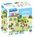 Opakowanie Playmobil JUNIOR Przygoda na gospodarstwie z traktorem, przyczepą i zwierzętami 71656