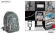 Opakowanie Plecak trzykomorowy Dmuchawce grafitowy 28x12x37cm