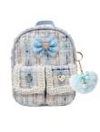 Opakowanie Plecak z brelokiem pomponem niebieski