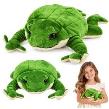 Opakowanie Pluszowa żabka obciążeniowa zielona 26cm