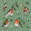 Opakowanie Podkładka pod kubek Rudziki i jemioła Święta