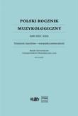 Okładka książki Polski Rocznik Muzykologiczny T.19 2021
