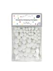 Opakowanie Pompony do dekoracji 80szt White