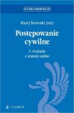 Postępowanie cywilne z testami online. Autor:   Praca zbiorowa. Dadada.pl Okładka książki Postępowanie cywilne z testami online