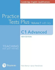Practice Tests Plus. Volume 1 with key C1 Advanced. Autor:   Praca zbiorowa. Dadada.pl Okładka książki Practice Tests Plus. Volume 1 with key C1 Advanced