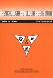 Okładka książki Psychologia, etologia genetyka T.5