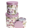 Opakowanie Pudełko Flower Box 3szt purpurowy ROZETTE