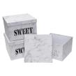 Opakowanie Pudełko Flower Box 3szt Sweet biały ROZETTE