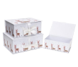 Opakowanie Pudełko prostokątne 3szt lama ROZETTE