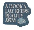 Opakowanie Pulteney Press Naklejka A Book A Day Keeps Reality