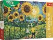 Opakowanie Puzzle 100 Spacer wśród słoneczników