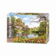Opakowanie Puzzle 1000 Chata nad pięknym stawem