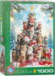 Opakowanie Puzzle 1000 Christmas Tree Cats  6000-6072