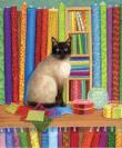 Opakowanie Puzzle 1000 Kot pośród pościeli, Linda Elliott