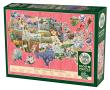 Opakowanie Puzzle 1000 Kwiaty symbole amerykańskich stanów 113527