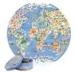 Opakowanie Puzzle 1000el Mapa Świata 4w1