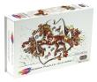 Opakowanie Puzzle 103 drewniane kolorowe Koń