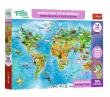 Opakowanie Puzzle 104 Trefliki Mapa świata Zwierzęta TREFL