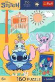 Opakowanie Puzzle 160 Stitch na fali + plakat TREFL