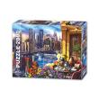 Opakowanie Puzzle 2000 Miasto nocą- Nowy York