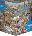 Opakowanie Puzzle 2000 Targ rybny (Puzzle+plakat)