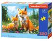 Opakowanie Puzzle 260 Foxes In The Morning CASTOR