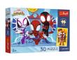 Opakowanie Puzzle 30 Spidey w akcji + plakat TREFL