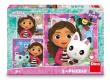 Opakowanie Puzzle 3w1 Koci Domek Gabi, Przyjaciele
