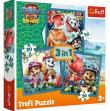 Opakowanie Puzzle 3w1 Paw Patrol i wyspa dinozaurów TREFL