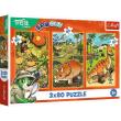 Opakowanie Puzzle 3x80 Zwyczaje Treflików TREFL