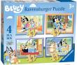 Puzzle 4w1 Bluey. Wydawca: Ravensburger. Dadada.pl Opakowanie Puzzle 4w1 Bluey