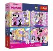 Opakowanie Puzzle 4w1 Disney Minnie + plakat TREFL