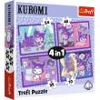 Opakowanie Puzzle 4w1 Dzień Kuromi Hello Kitty TREFL