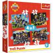 PUZZLE 4w1 Przygody strażaka Sama 34632. Wydawca: Trefl PAP. Dadada.pl Opakowanie PUZZLE 4w1 Przygody strażaka Sama 34632
