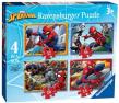 Puzzle 4w1 Spider-Man. Wydawca: Ravensburger. Dadada.pl Opakowanie Puzzle 4w1 Spider-Man