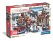 Opakowanie Puzzle 500 Xmas Coll. Train Station Snowman