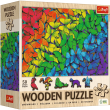 Opakowanie Puzzle drewniane 500+1 Tęczowe motyle TREFL