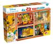 Opakowanie Puzzle Maxifloor 4x48 Disney Król Lew