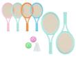 Opakowanie Rakietki do tenisa z piłeczkami i lotką MIX