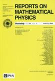 Okładka książki Reports on Mathematical Physics 81/1
