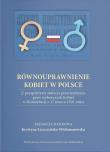 Okładka książki Równouprawnienie kobiet w Polsce