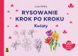 Rysowanie krok po kroku Kwiaty. Autor: Pinder Polly, Hodge Susie, Dutton Eva, Newey Jonathan. Dadada.pl Okładka książki Rysowanie krok po kroku Kwiaty