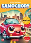 Samochody. Kolorowy świat. Kolorowanka z naklejkami. Autor: Katarzyna Salamon. Dadada.pl Okładka książki Samochody. Kolorowy świat. Kolorowanka z naklejkami