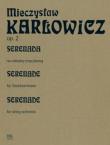Okładka książki Serenada op. 2 na orkiestrę smyczkową