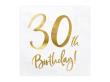 Opakowanie Serwetki 30th Birthday białe 33x33cm 20szt