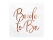Opakowanie Serwetki Bride to Be różowe złoto 33x33cm 20szt