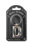 Opakowanie Silver Letter Keyring - brelok do kluczy litera D